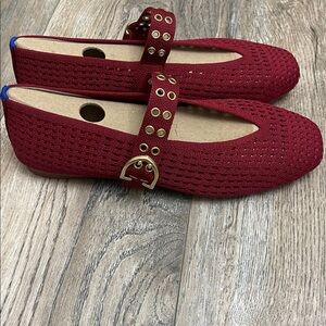 Rothy's - The Max Buckle Mary Jane (Ruby Mesh)